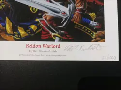 LIMITED EDITION 24/500 Signed MTG/ Magic The Gathering Keldon Warlord Print - Image 2