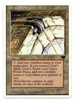 URZA'S MINE (V.3) - CHRONICLES EDITION 1995 MAGIC THE GATHERING MTG - Image 1