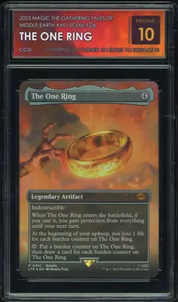 2023 MTG Tales of Middle-Earth #451 the One Ring Scene Foil CCG 10 PRISTINE - Image 1