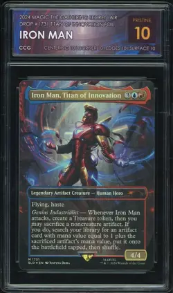 2024 Magic the Gathering Secret Lair Drop #1731 Iron Man Foil CCG 10 PRISTINE - Image 1