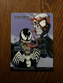 MTG Marvel’s Spider-Man Infernal Grasp (Borderless) Regular #18 Mythic - Image 1