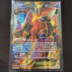 Volcanion EX 107/114 (NM) - XY Steam Siege Ultra Rare Full Art Holo Pokemon TCG - Image 1