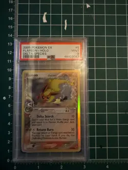 Pokemon Flareon EX Delta Species Holo Rare #5 PSA 9 Mint - Image 1