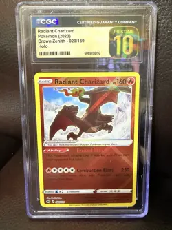 2023 Pokemon SWSH Radiant Charizard Crown Zenith PSA 10 - Image 1