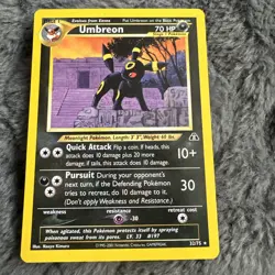 Umbreon 32/75 Non-Holo Rare Pokemon TCG Neo Discovery Set - Image 1