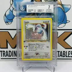 Pokemon Neo Genesis Lugia BGS 7 NM 2000 Holo 9/111 Nintendo Very Rare Graded - Image 1