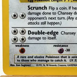 Base Set 2 Pokemon Chansey • Holo #3/130 • Lightly Played • Holo Swirl - Image 5