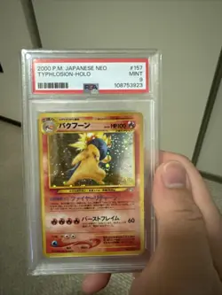 Pokemon Typhlosion Holo Neo Genesis #157 Slab PSA 9 Mint - Image 1
