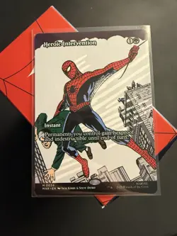 Heroic Intervention (Borderless) 0034 Marvel’s Spider-Man Regular MTG - Image 1