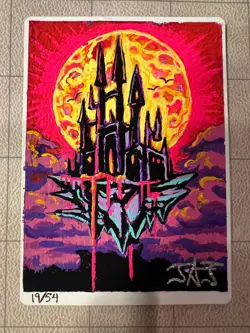 Foil Reaper King SLD Artist Proof Signed and Painted by Justine Jones - Image 1