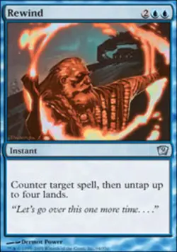 Rewind ~ Lightly Played 9th Edition Ninth MTG Magic UltimateMTG Blue Card - Image 1