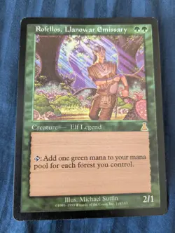 Rofellos, Llanowar Emissary LP MTG Magic the Gathering Urza's Destiny - Image 1
