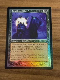 Headless Rider, Secret Lair, Retro Frame Foil. MTG Magic The Gathering, Zombie - Image 1
