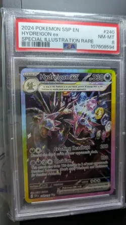 Pokemon TCG Hydreigon EX Special Illustration Rare Card 240/191 PSA 8 - Image 1