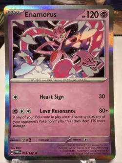 093/167 ENAMORUS | RARE HOLO | TWILIGHT MASQUERADE POKEMON CARD - Image 1