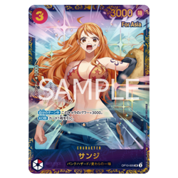 One Piece Card game Japanese Sanji/Nami OP10-005 Flagship Battle Asia Prize - Image 1