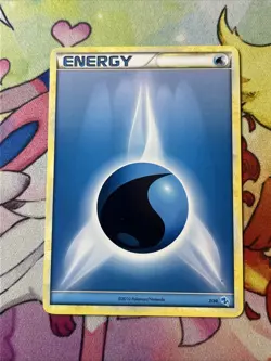 Water Energy Pokemon Card, Trainer Kit - Gyarados 8/30 LP 2010 - Image 1