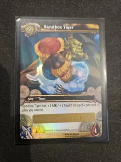 WOW SANDBOX TIGER Loot Card Unscratched NEW Sandbox Tiger Loot - Image 1