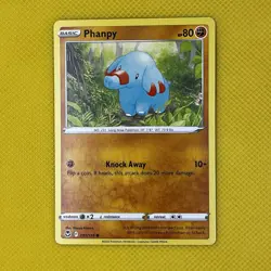 Phanpy 091/195 Common Silver Tempest 2022 Pokemon Card NM - Image 1