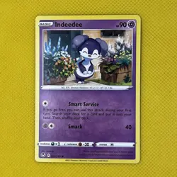 Indeedee 086/195 Common Silver Tempest 2022 Pokemon Card NM - Image 1