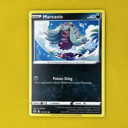 Mareanie 114/195 Common Silver Tempest 2022 Pokemon Card NM - Image 1