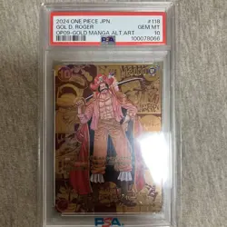One Piece Card Gol D Roger SEC SP OP09 118 PSA10 Comic Parallel Rare - Image 1