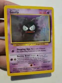 Pokemon TCG Card Vintage 1999 WOTC Game Freak Nintendo Wizards 90s Gastly - Image 1
