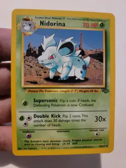 Pokemon TCG Card Vintage 1999 WOTC Game Freak Nintendo Wizards 90s Nidorina - Image 1