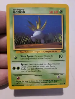 Pokemon TCG Card Vintage 1999 WOTC Game Freak Nintendo Wizards 90s Oddish - Image 1