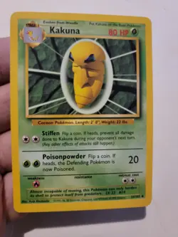 Pokemon TCG Card Vintage 1999 WOTC Game Freak Nintendo Wizards 90s Kakuna - Image 1