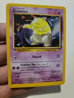 Pokemon TCG Card Vintage 1999 WOTC Game Freak Nintendo Wizards 90s Drowzee - Image 1