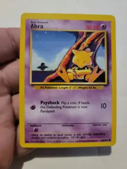 Pokemon TCG Card Vintage 1999 WOTC Game Freak Nintendo Wizards 90s Abra - Image 1