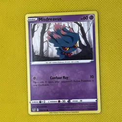 Misdreavus 063/195 Common Silver Tempest 2022 Pokemon Card NM - Image 1