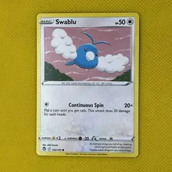 Swablu 142/195 Common Silver Tempest 2022 Pokemon Card NM - Image 1