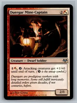 Magic The Gathering Eventide Duergar Mine-Captain #138/180 MTG TCG CCG - Image 1