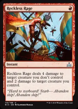 Reckless Rage - Light Play MTG Rivals of Ixalan - Image 1