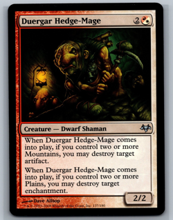 Magic The Gathering Eventide Duergar Hedge-Mage #137/180 MTG TCG CCG - Image 1