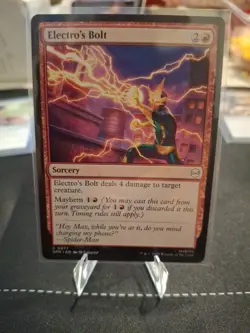 Electro's Bolt #77 Near Mint SPM Marvel's Spider-Man Magic MTG - Image 1