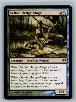 Magic The Gathering Eventide Selkie Hedge-Mage #158/180 MTG TCG CCG - Image 1