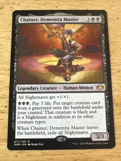 Chainer, Dementia Master Dominaria Remastered Regular MTG NM - Image 1