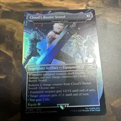 MTG Clouds Buster Sword Secret Lair Foil English Mint Condition - Image 1