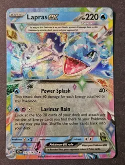 Lapras ex 032/142 Ultra Rare Pokemon Stellar Crown NM Fast Shipping - Image 1