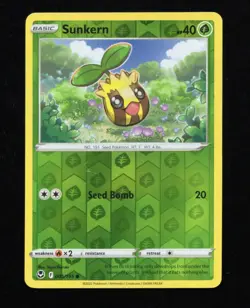 Sunkern 005/195 Reverse Holo SWSH-12 Silver Tempest Pokemon TCG - Image 1