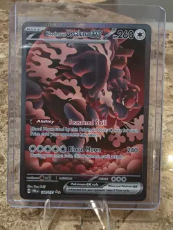 Bloodmoon Ursaluna EX Prismatic Evolutions SIR 168/131 Pokemon Holo Rare - Image 1
