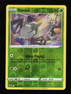 Durant 013/195 Reverse Holo SWSH-12 Silver Tempest Pokemon TCG - Image 1