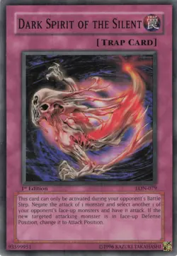 Yugioh Dark Spirit of the Silent LON-079 Super Rare 1st Edition LP - Image 1