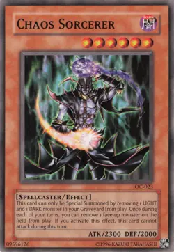 Yugioh Chaos Sorcerer IOC-023 Common LP - Image 1