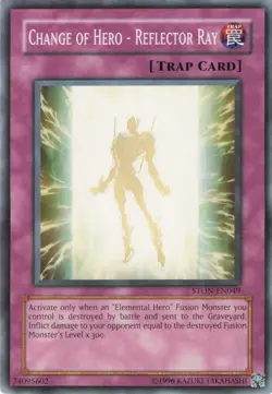 Yugioh Change of Hero - Reflector Ray STON-EN049 Common NM - Image 1