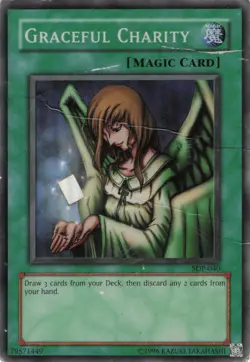 Yugioh Graceful Charity SDP-040 Super Rare HP - Image 1