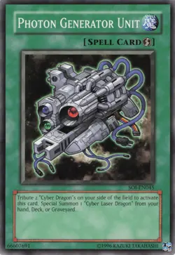 Yugioh Photon Generator Unit SOI-EN045 Common LP - Image 1